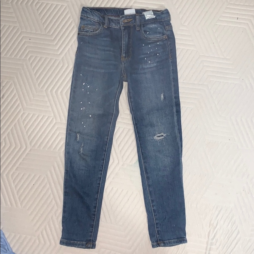 Zara boys distressed skinny jeans